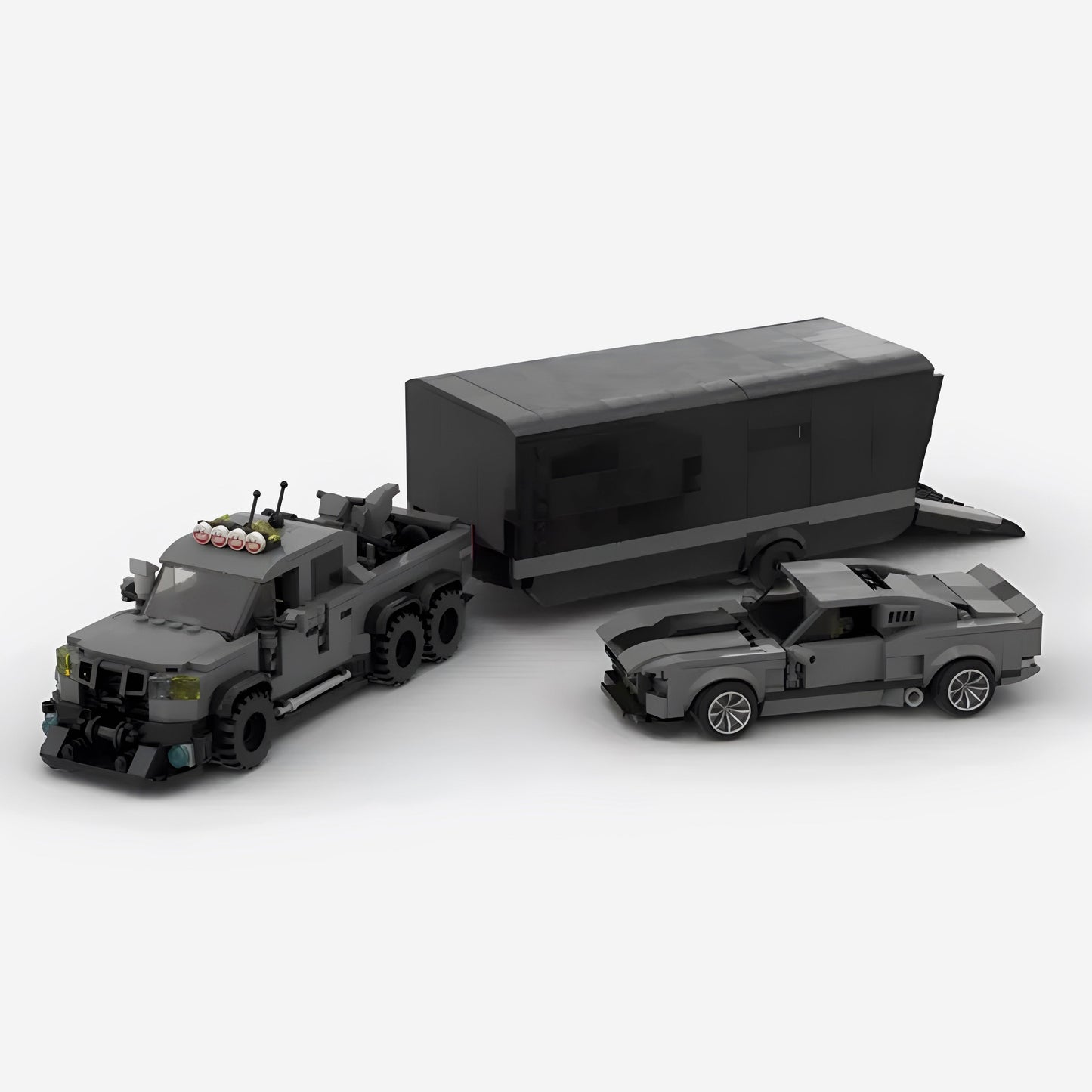 VelociRaptor and Trailer (1225PCS)