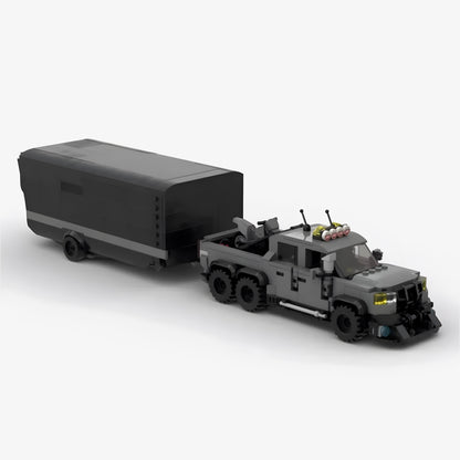 VelociRaptor and Trailer (1225PCS)